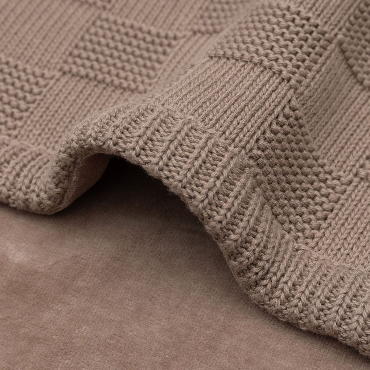 Couverture en polaire marron, JOLLEIN