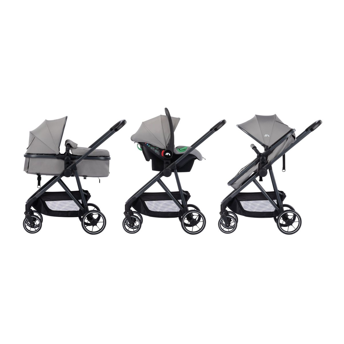 BEBECONFORT Poussette Trio Breeze mineral gray, BEBECONFORT