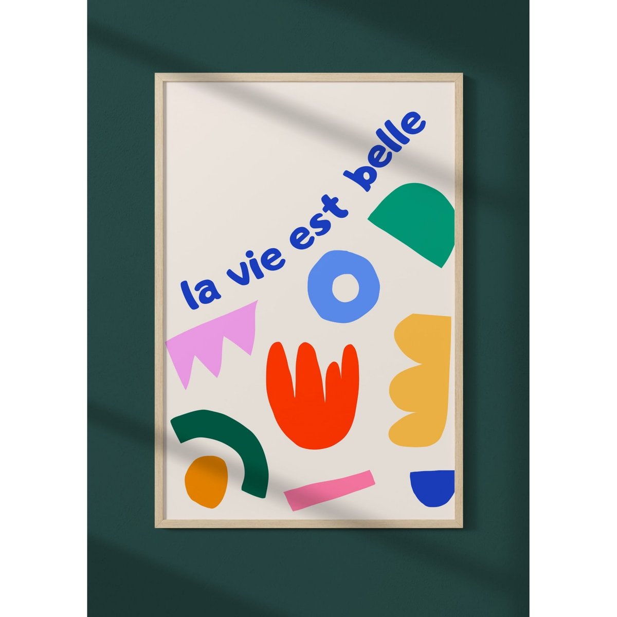 Affiche La vie est belle blanc, L'AFFICHERIE