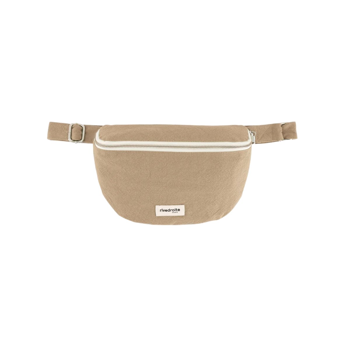 Sac banane zippé CUSTINE beige, RIVEDROITE