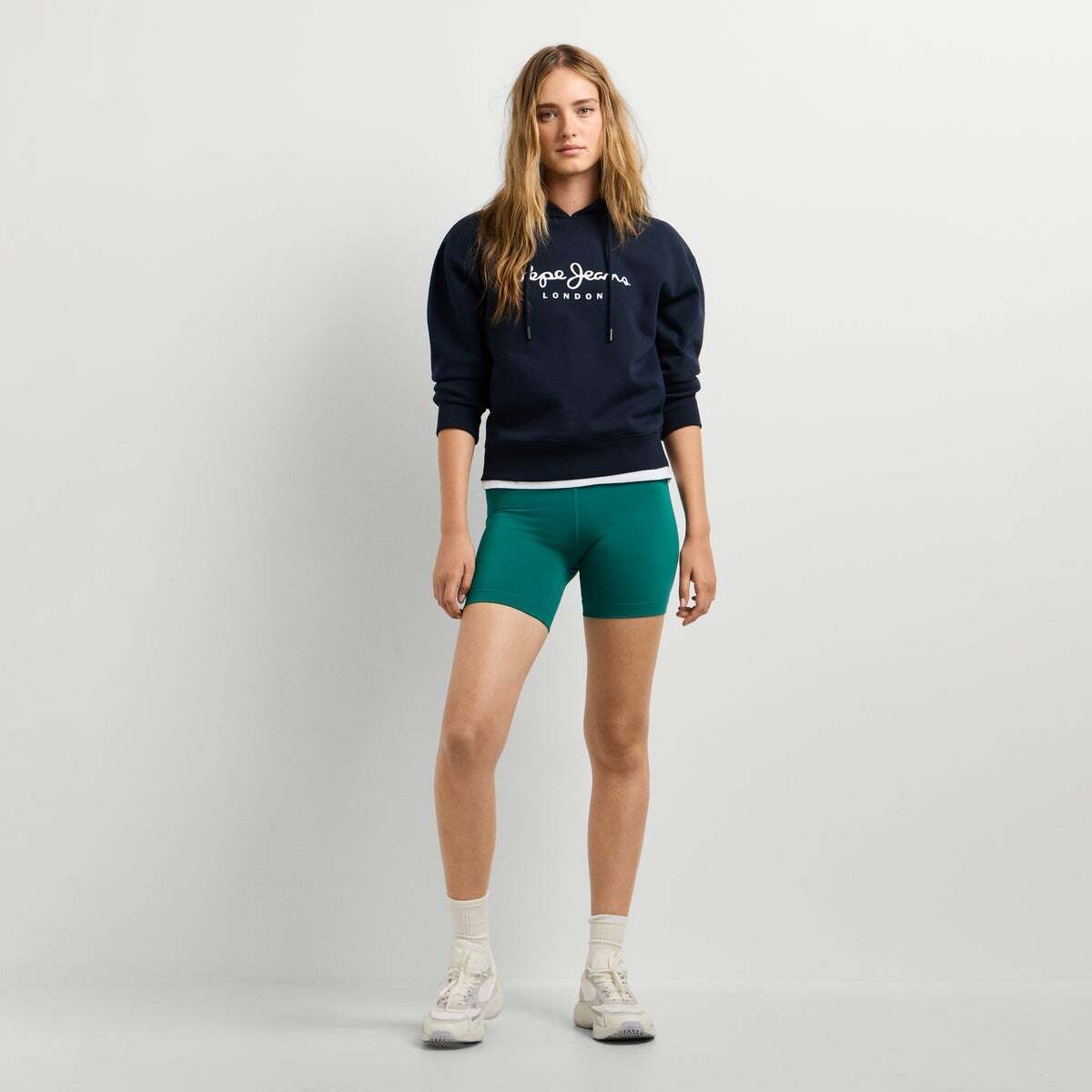 Sweat À Capuche Avec Logo bleu dulwich, PEPE JEANS