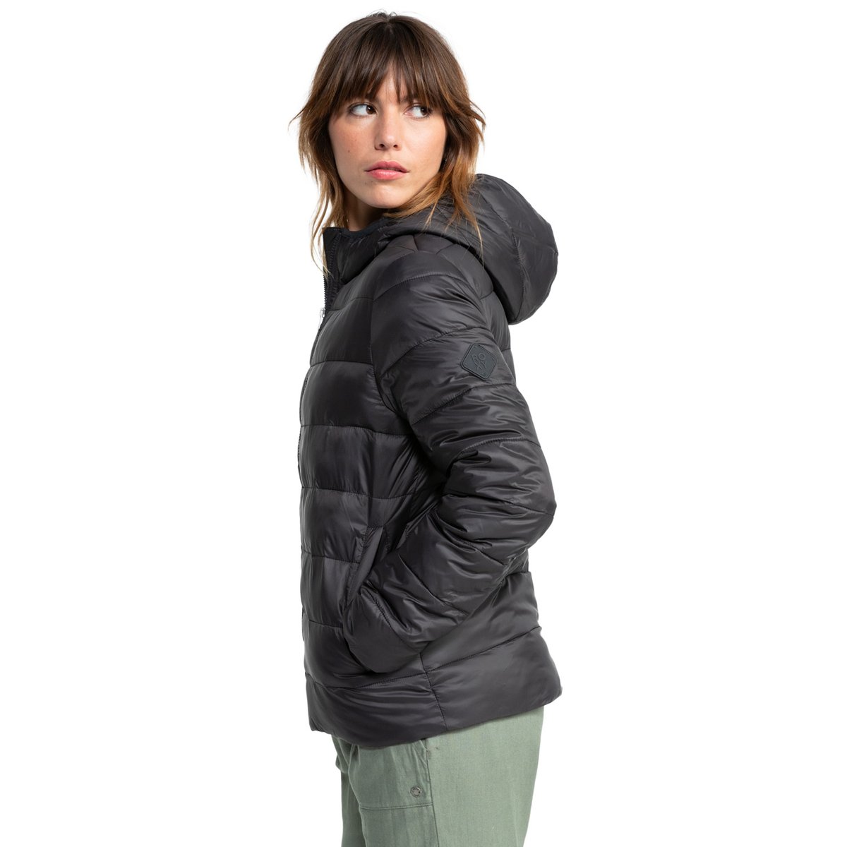 Doudoune à capuche WIND BLISS 2024. noir phantom, ROXY