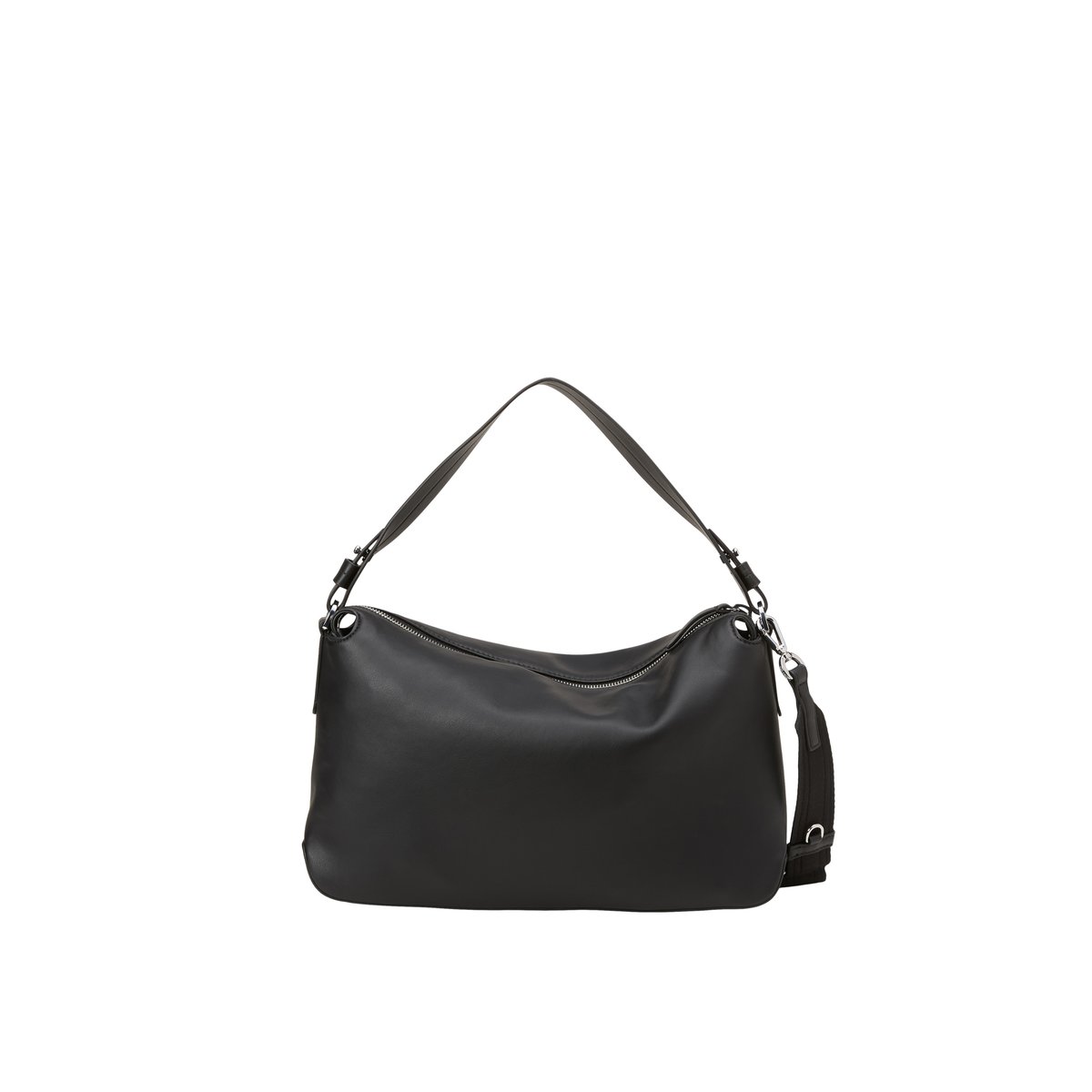 Sac à main en une alternative de cuir en polyester recyclé noir, MARC O'POLO