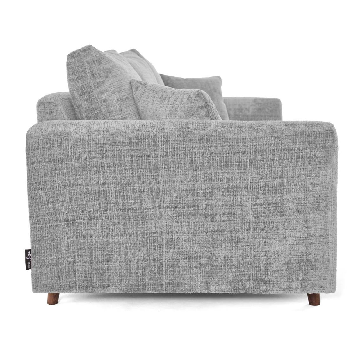 Canapé fixe 3 places - RUNE gris, BEST MOBILIER