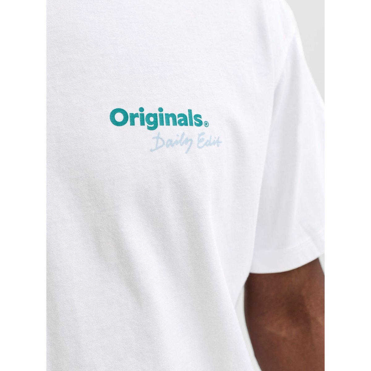 T-Shirt bright white 1, JACK & JONES