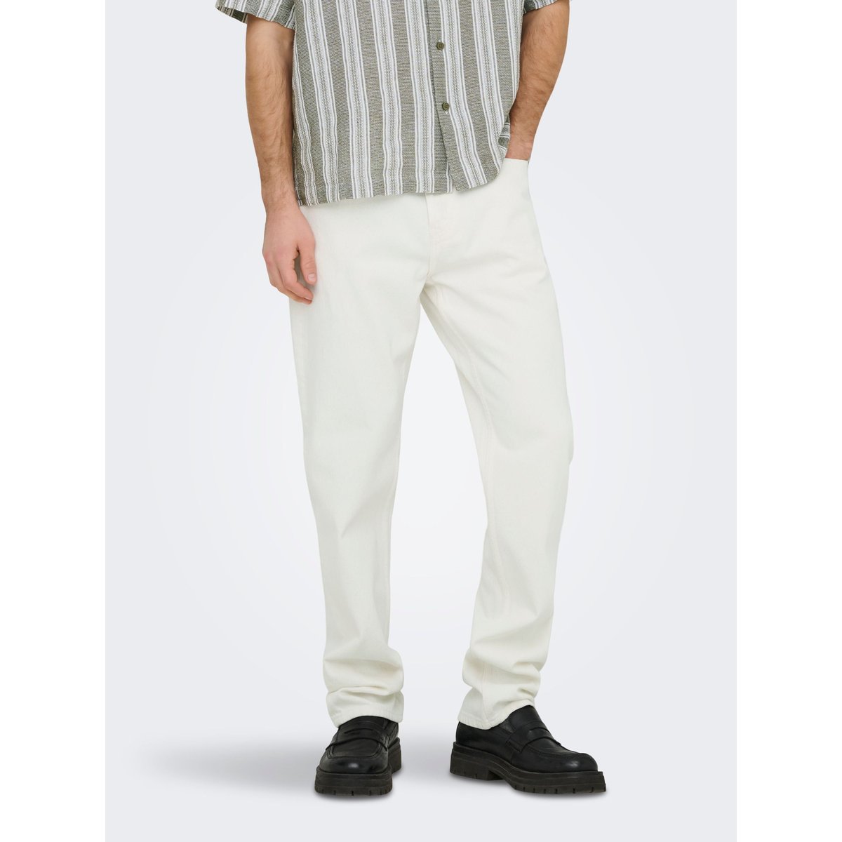 Coupe Regular white denim, ONLY & SONS
