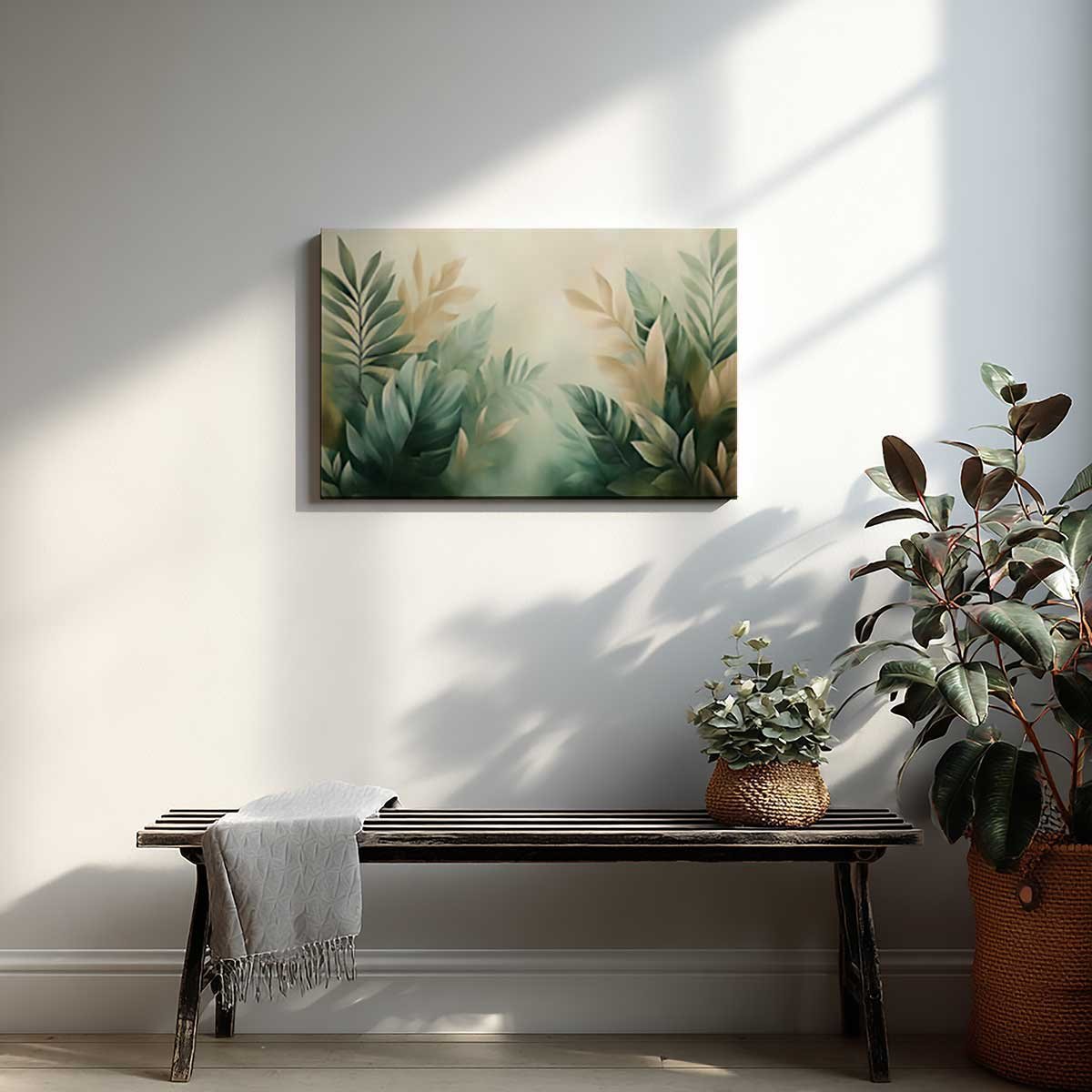 Tableau fleurs aériennes en douceur toile imprimée, HEXOA