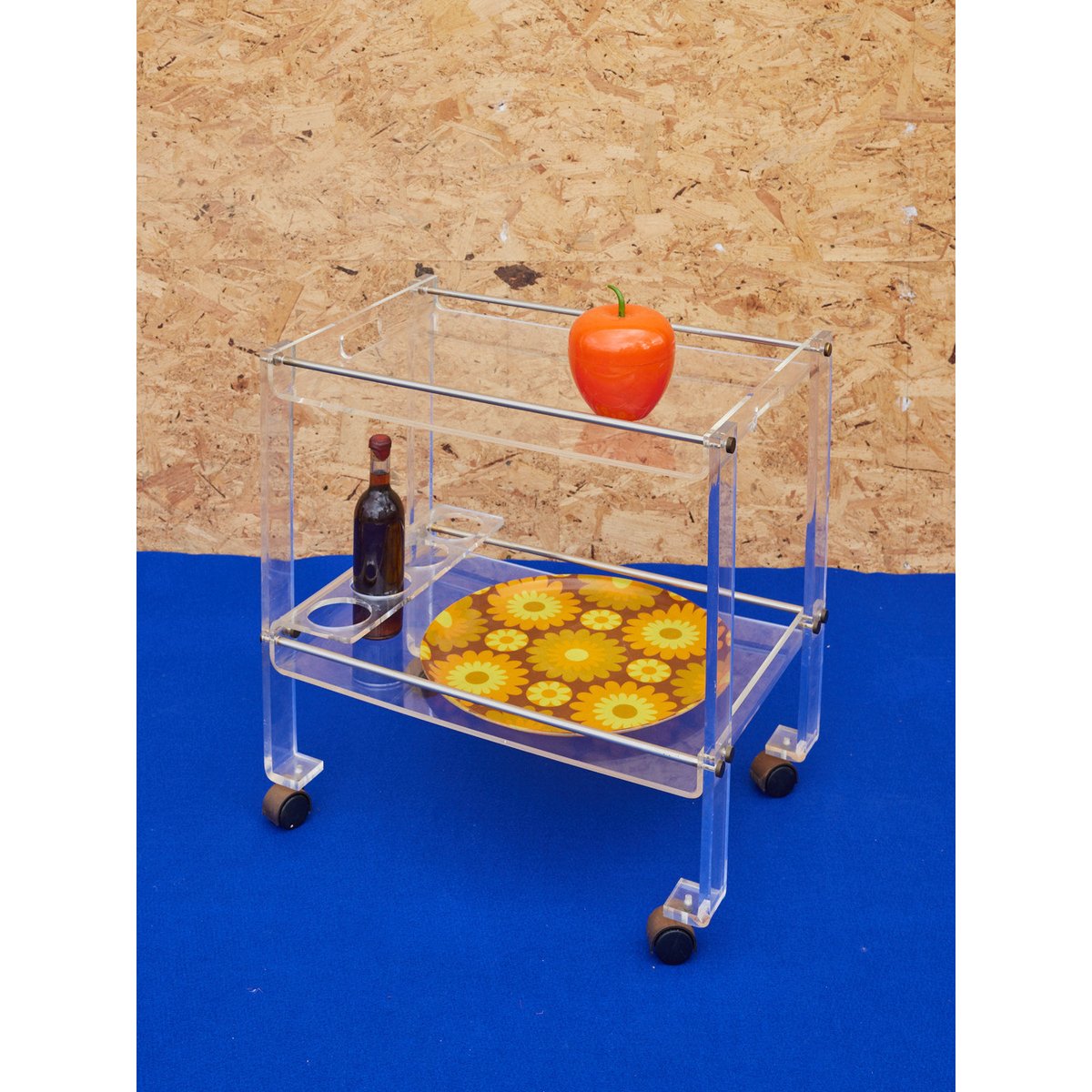 Desserte en plexiglass  Anouk N°327 - Bon état transparent, DEBONGOUT