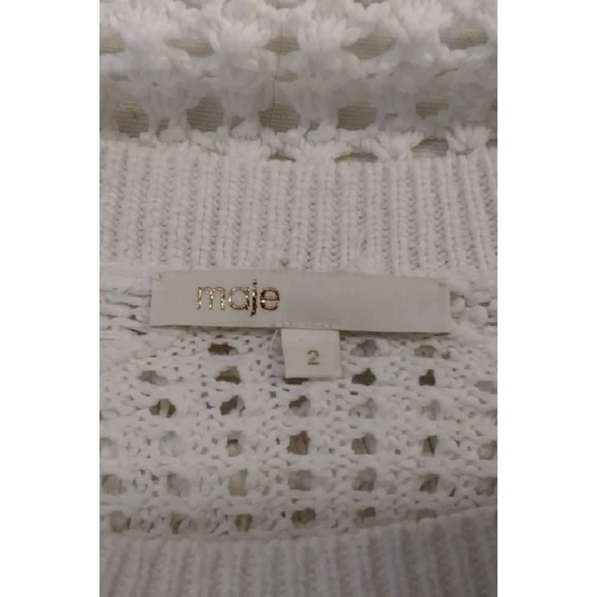 Pull - Bon État blanc, MAJE