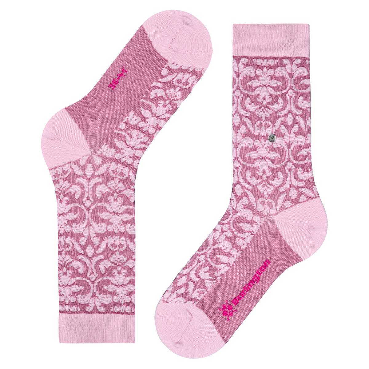 Chaussettes Ornamental Opaque rose, BURLINGTON