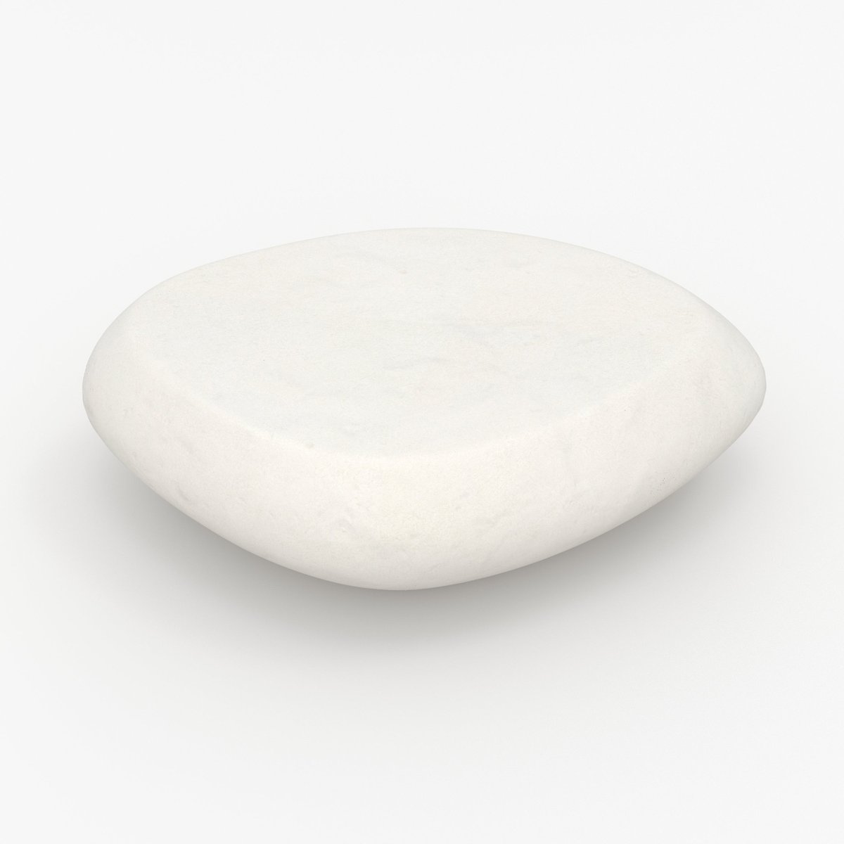 Table basse ovale en béton 105 cm - MAUI blanc, MAISON PAVANE