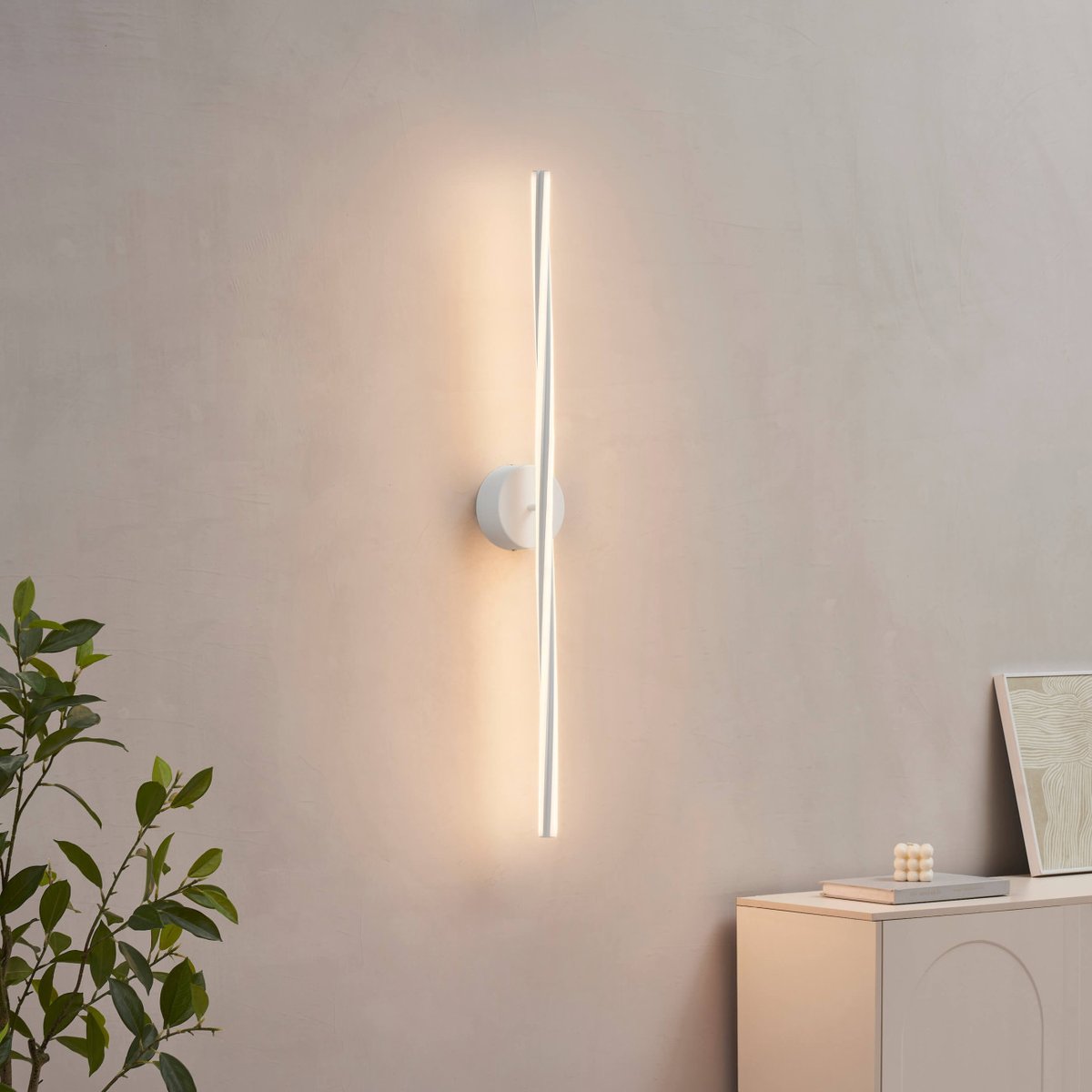 Applique ou plafonnier LED aluminium - ELLA blanc, KOSILUM