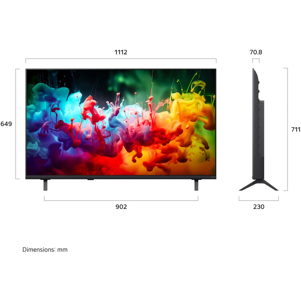 TV Mini LED 50QNED71B (2026) 50" (127 cm) couleur unique, LG