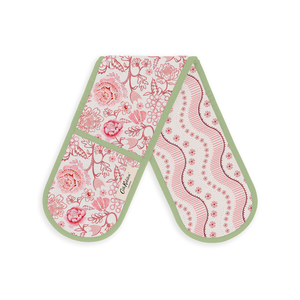 Spitalfields Silk Double Oven Glove pink, CATH KIDSTON