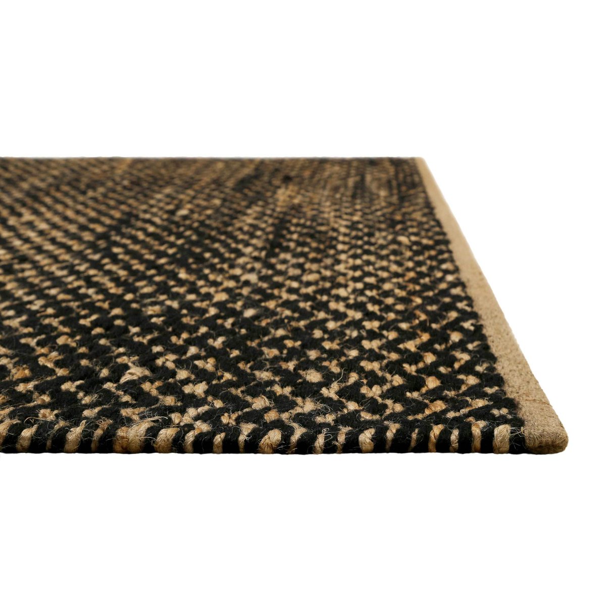 Tapis jute motif zigzag rectangulaire , MONTPELLIER naturel, WECON HOME