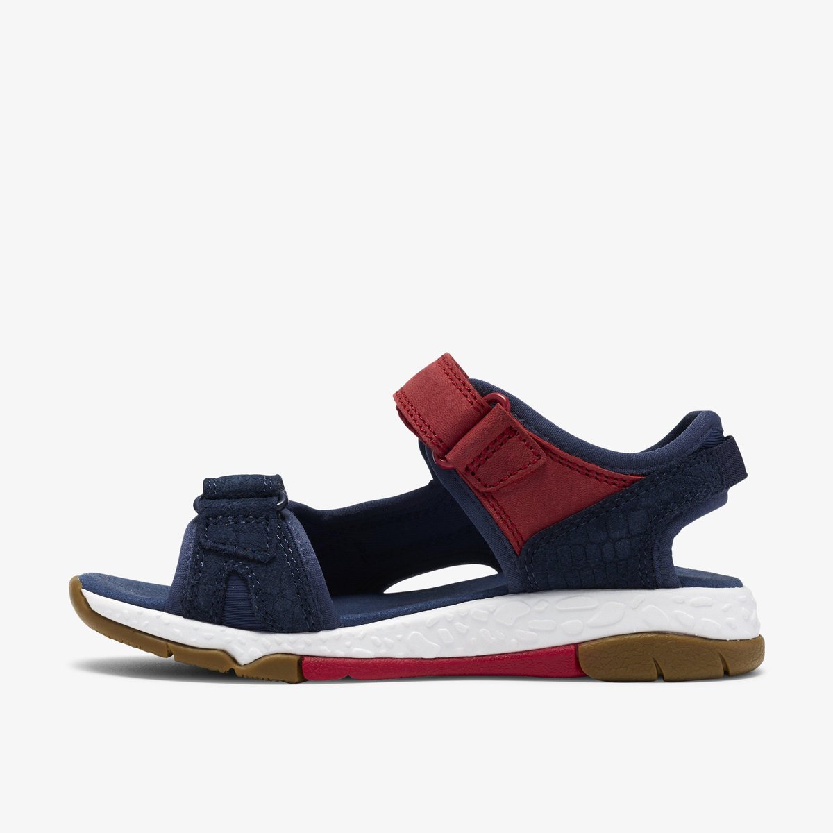 Sandales Cuir Coupe Large SPINEY SPIRIT K bleu, CLARKS