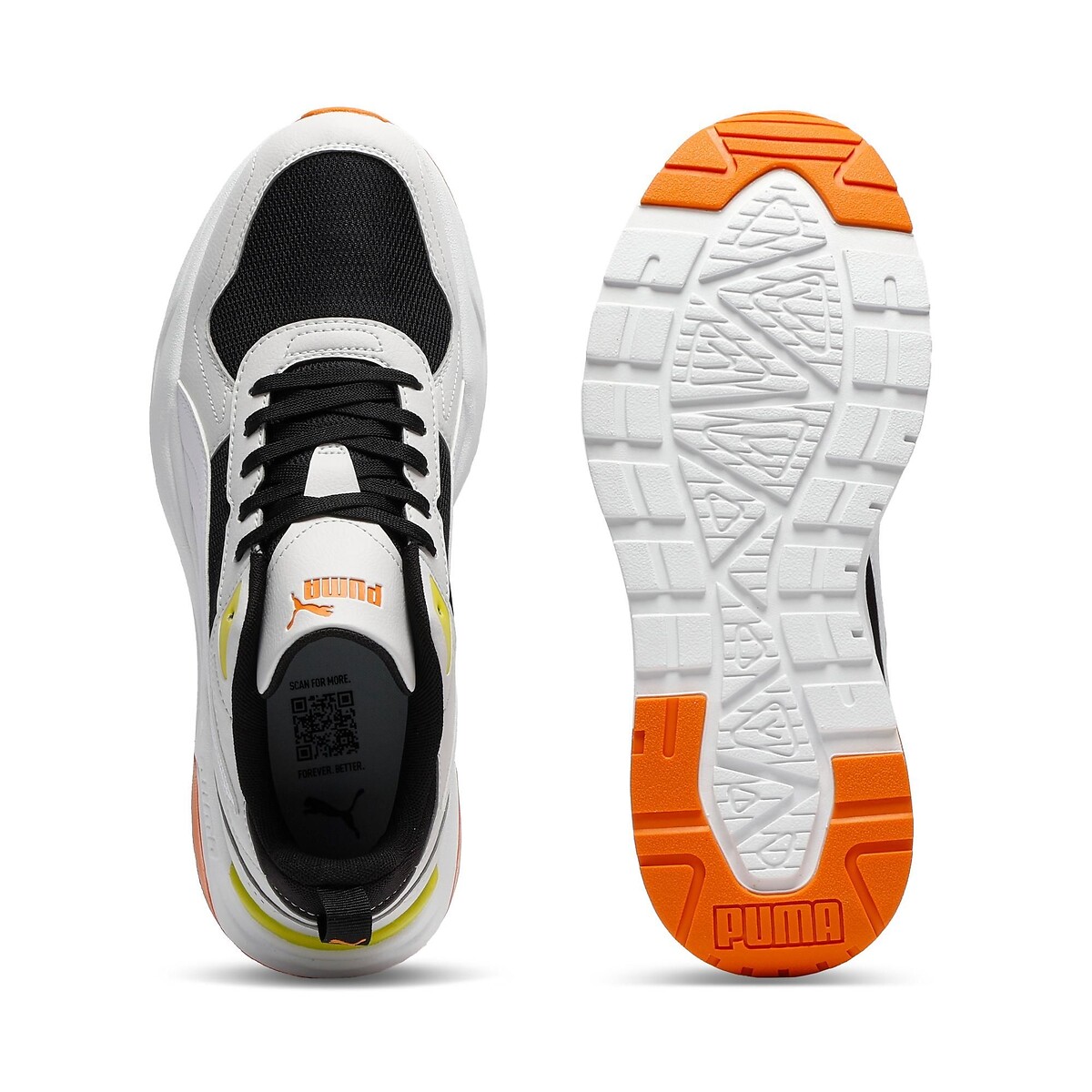 Baskets Trinity 2 LT blanc/noir/jaune, PUMA