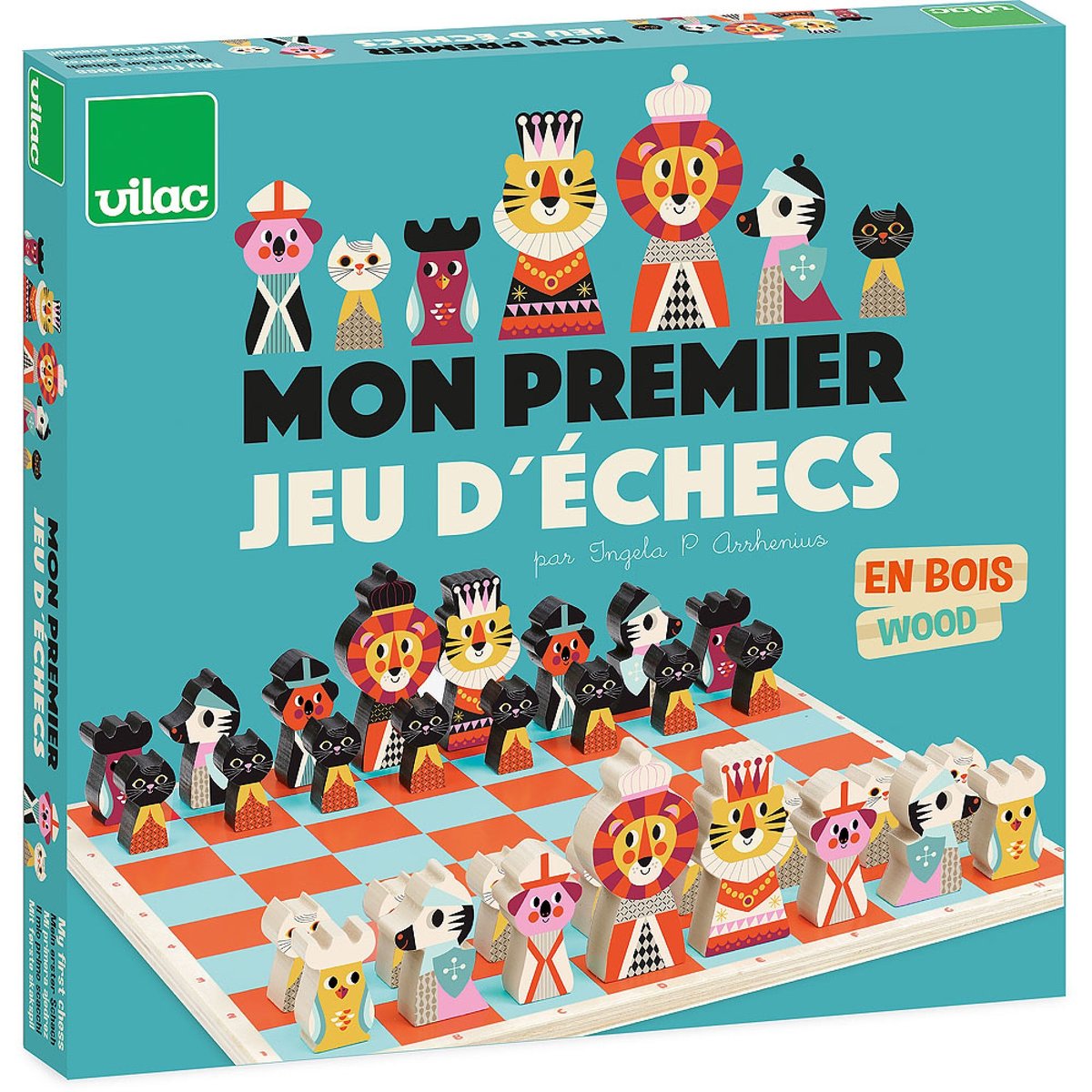 Mon premier jeu d'échecs Ingela P. Arrhenius multicolore, VILAC