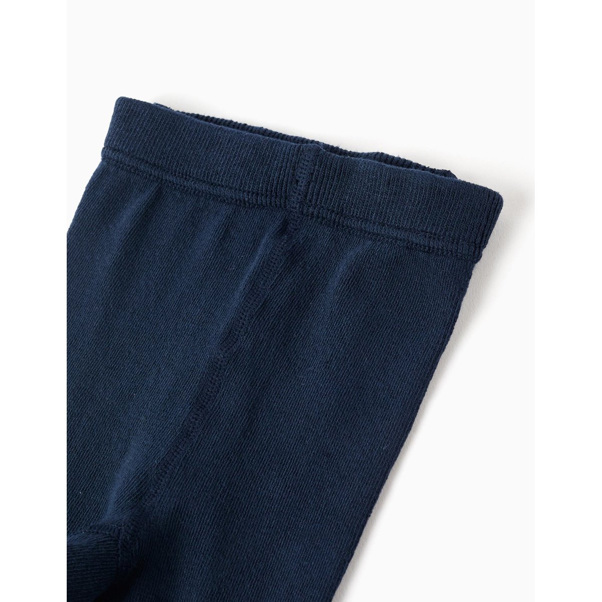 Collants de maille côtelée anti-bouloche bleu foncé, ZIPPY