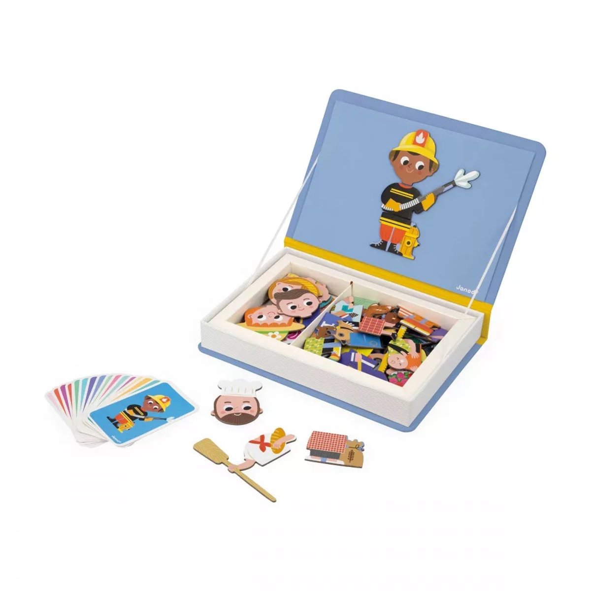 Jeu magnétique Magneti'Book Métiers multicolore, JANOD