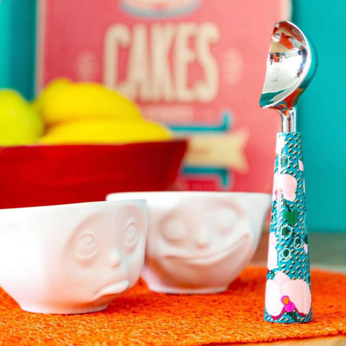 Cuillère à glace  Scoop jardin fleuri, PYLONES