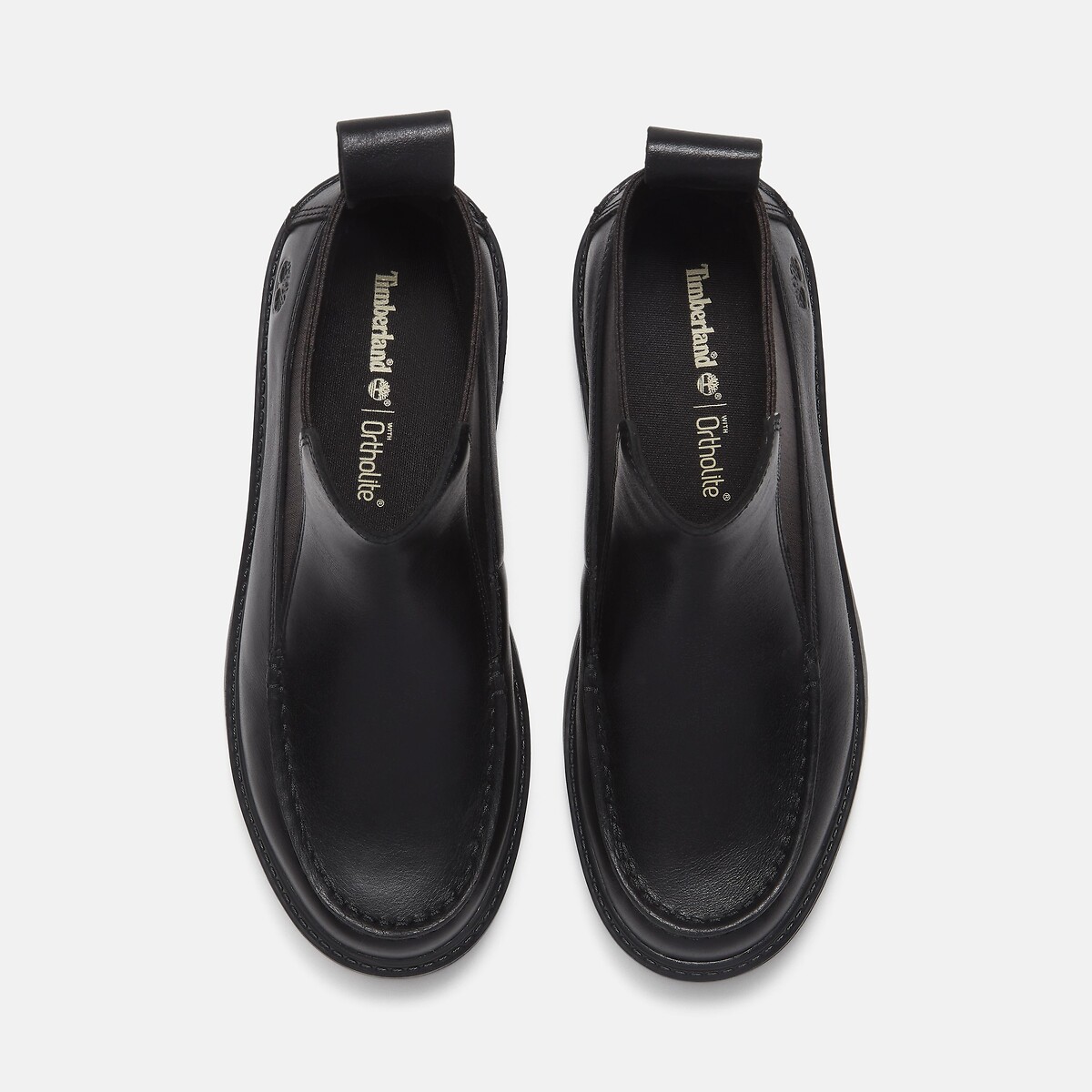 Botines de piel con cuña STONE STREET MID CHELSEA negro, TIMBERLAND