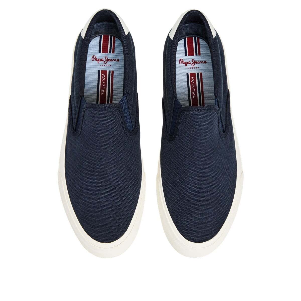 Taylor - Sneakers Classiques En Toile bleu acier, PEPE JEANS
