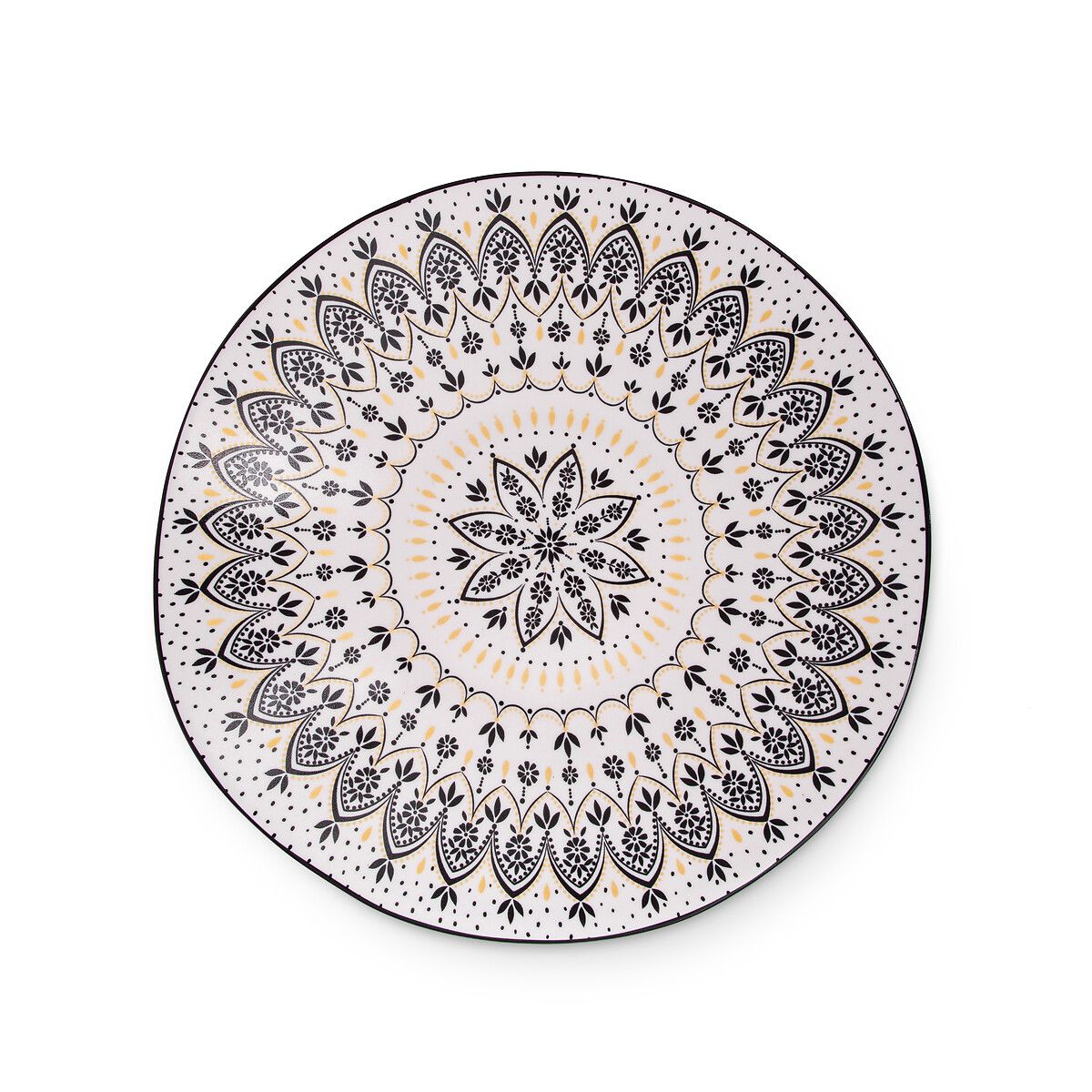 Artisanne Noir Medium Serving Bowl white, SARA MILLER