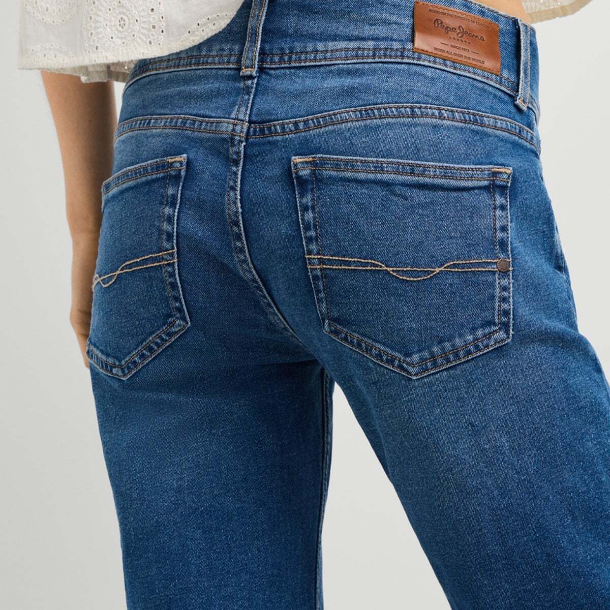 Venus - Jean Coupe Regular, Taille Basse authentique bleu vif, PEPE JEANS