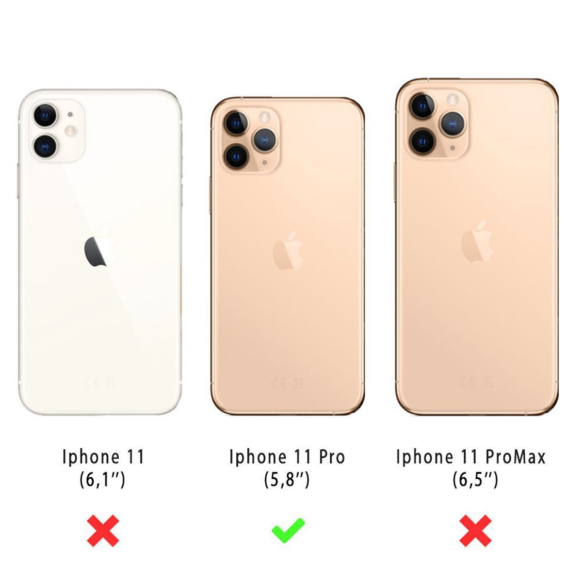 Coque 360 iPhone 11 Pro transparente, EVETANE
