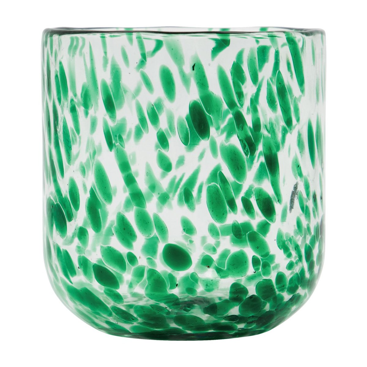 Photophore en verre Home vert, HOUSE DOCTOR