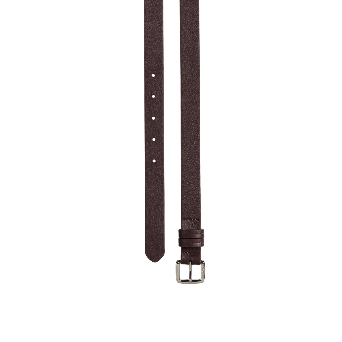 Ceinture modèle Billar en cuir de vachette souple bleu moyen, MARC O'POLO