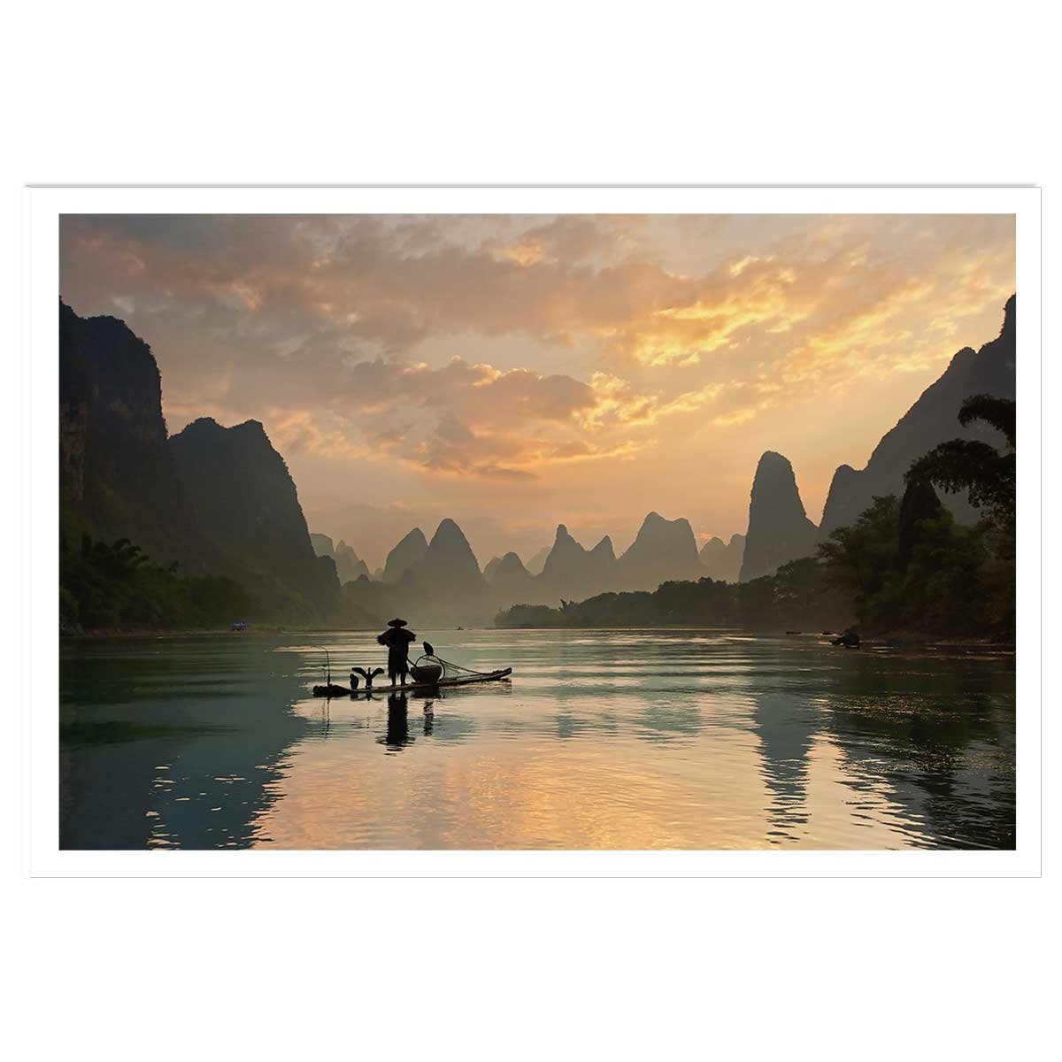 Affiche paysage baie d' halong affiche seule, HEXOA