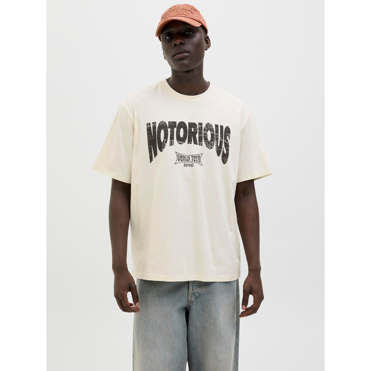 T-Shirt antique white, JACK & JONES