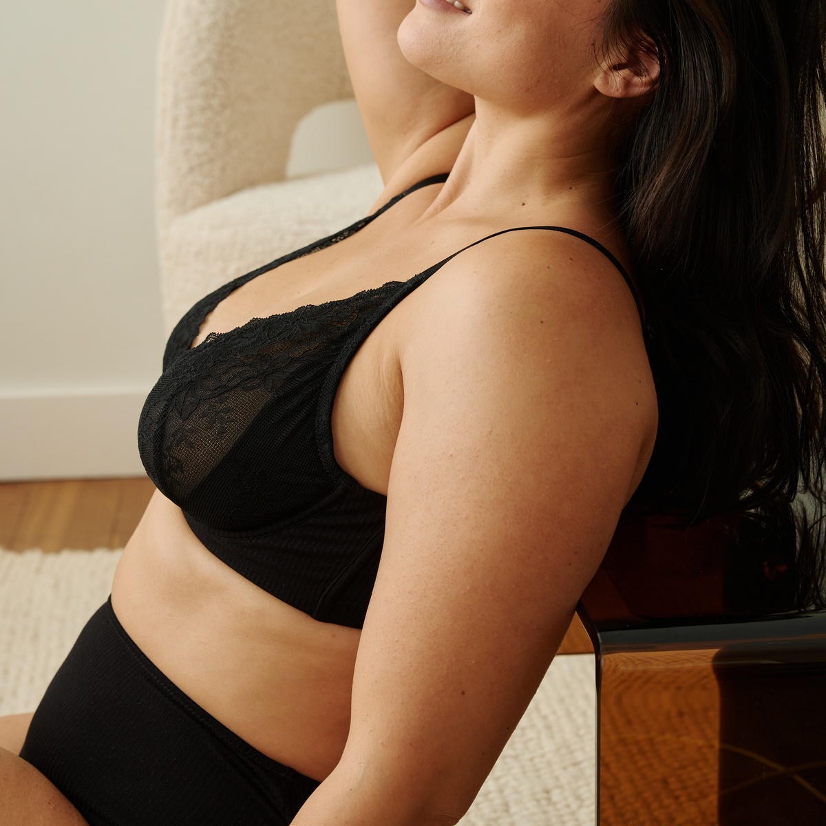 Soutien-gorge emboîtant Colombe noir, VARIANCE