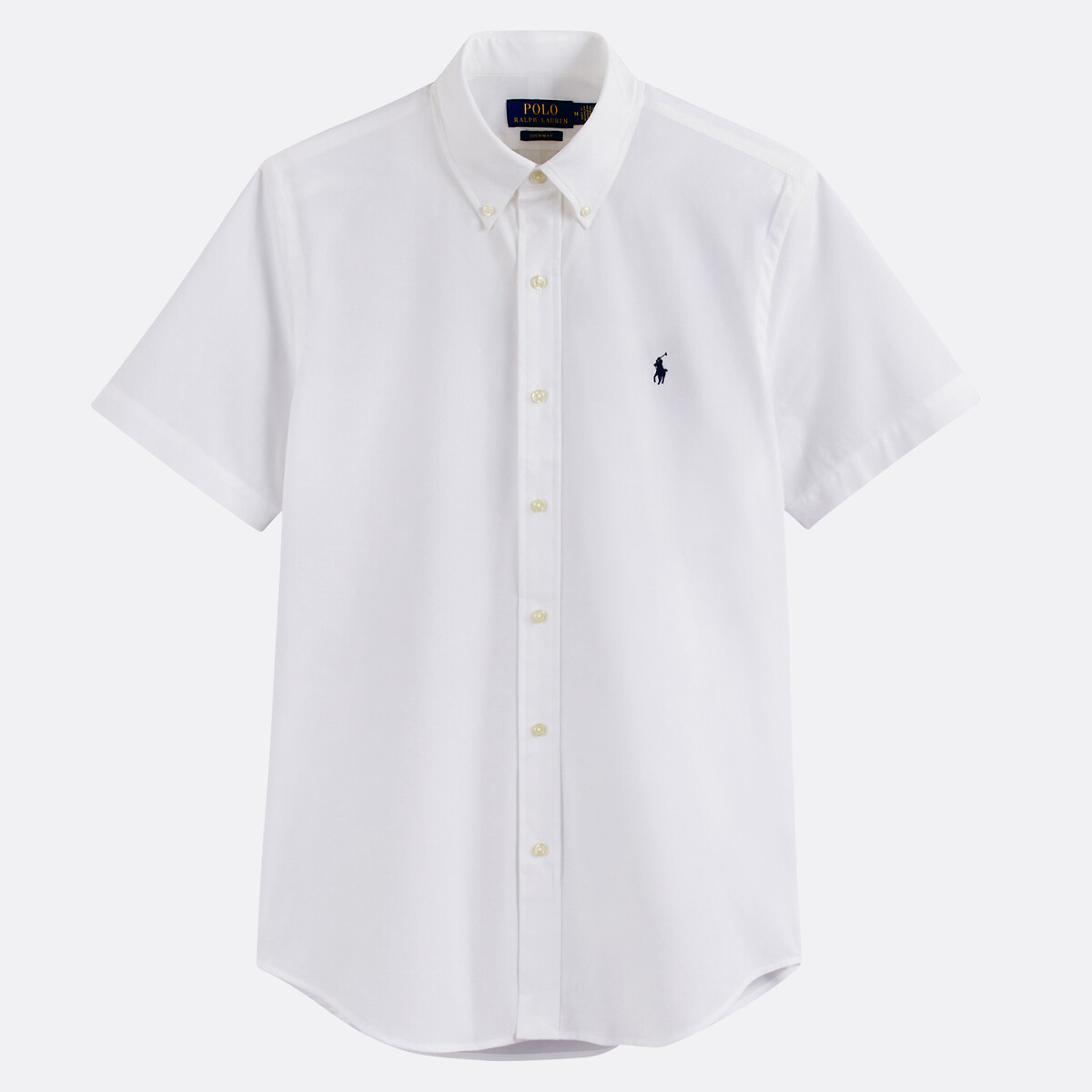Camisa em popelina, ajustada branco, POLO RALPH LAUREN