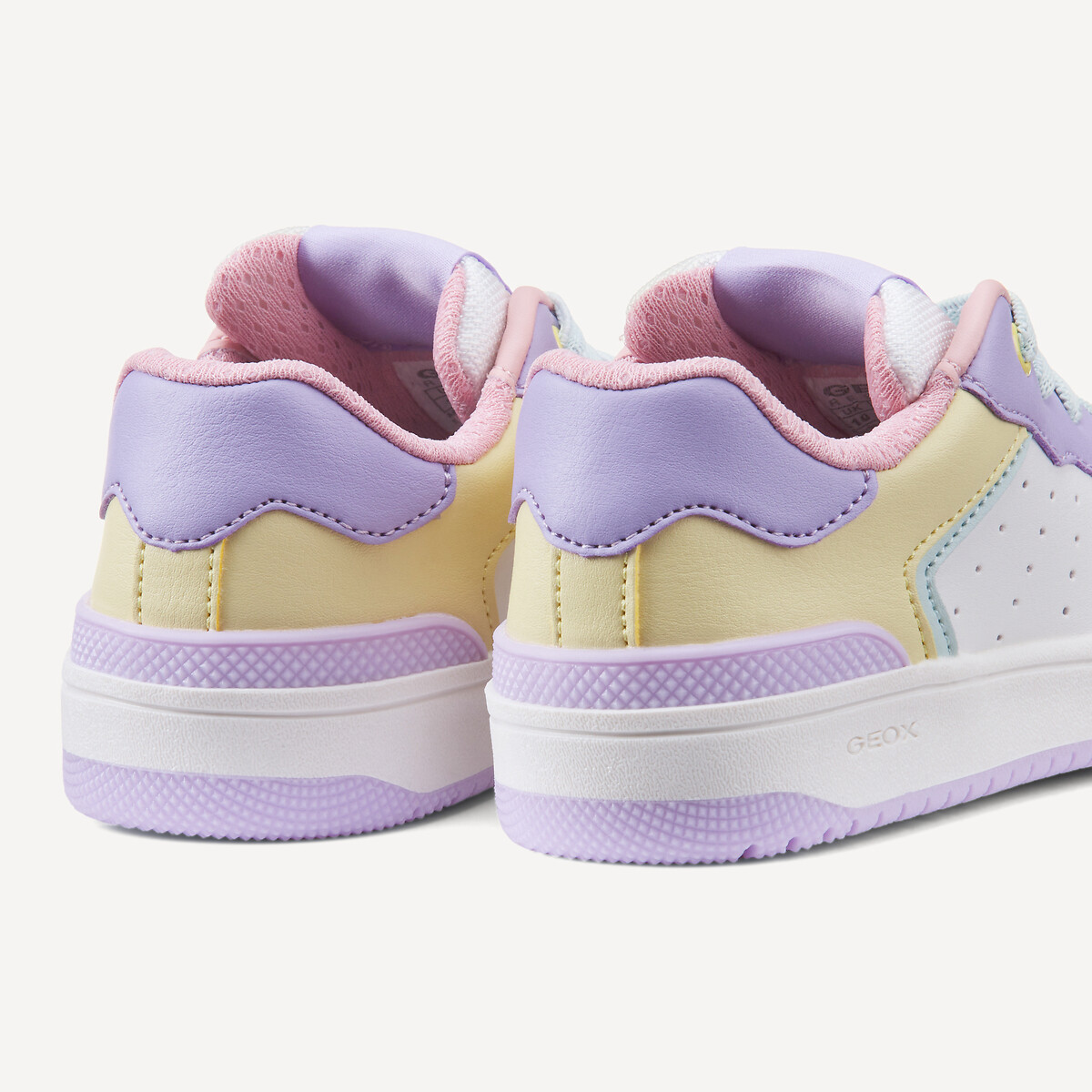 Ademende sneakers Washiba roze/violet/geel, GEOX
