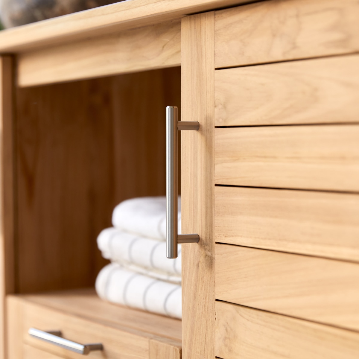 Meuble Salle De Bain en Teck massif, SOHO naturel, TIKAMOON