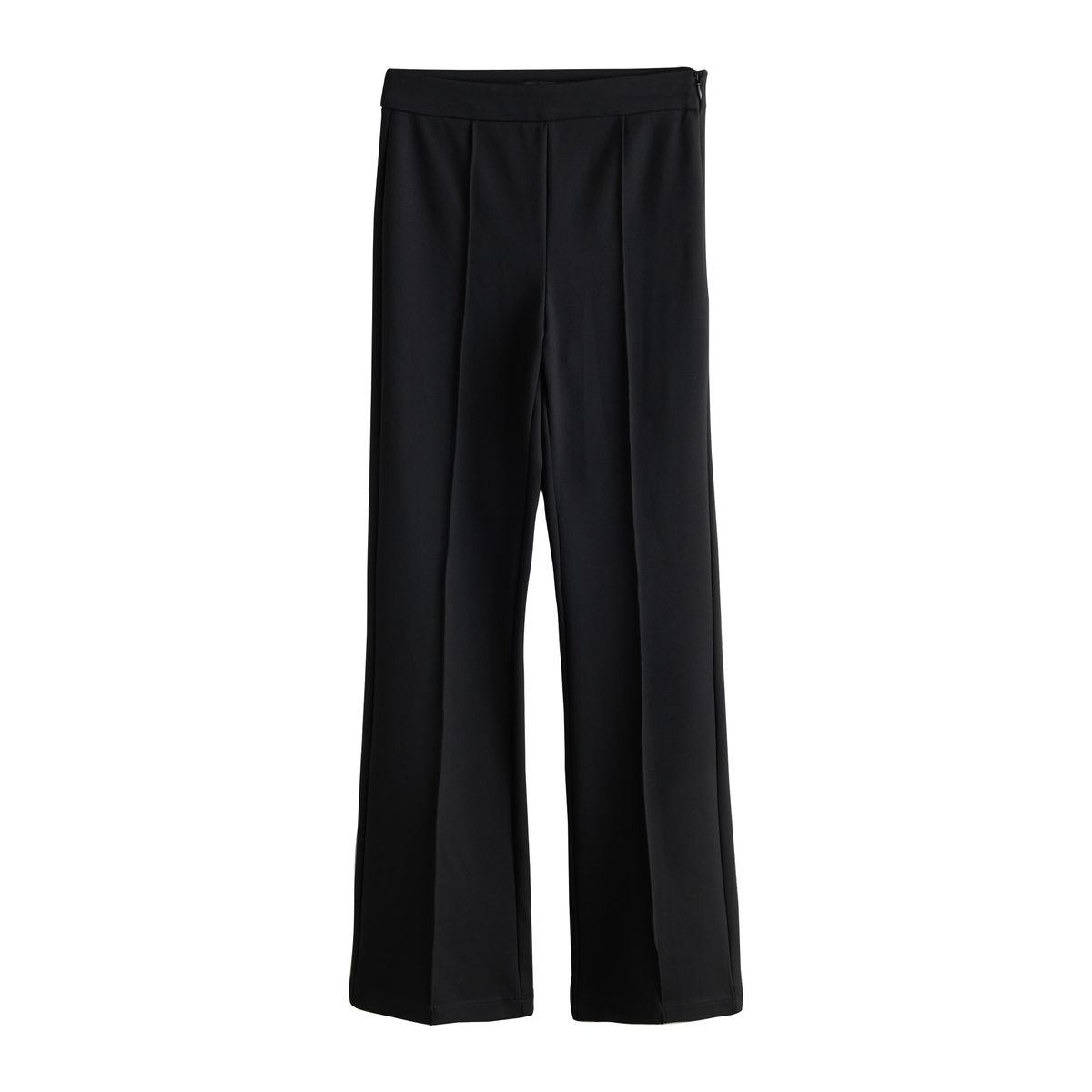 Pantalon bootcut en point de rome à nervures noir, NEXT