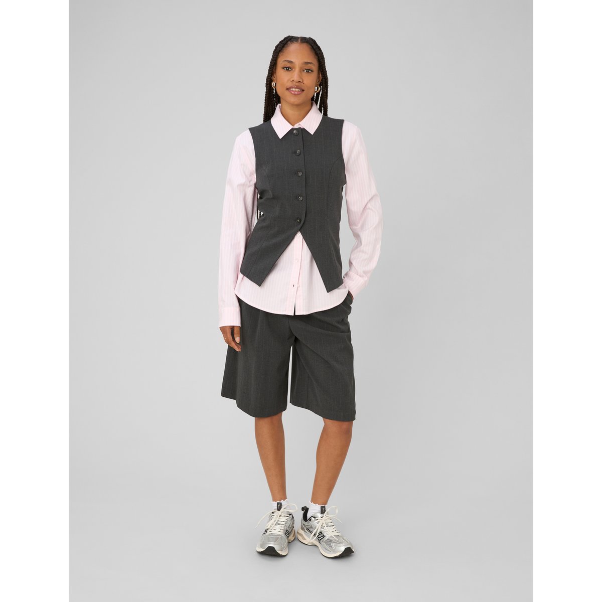 Gilet sans manches gris anthracite, BZB