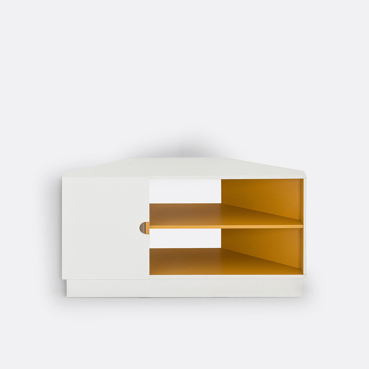 Frio Corner TV Unit white/yellow, LA REDOUTE INTERIEURS