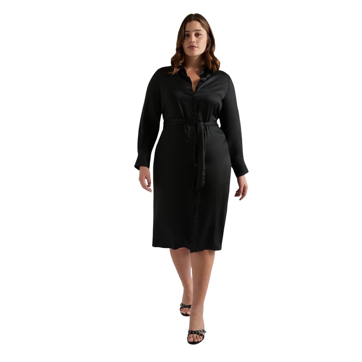 Robe chemise - POWER noir, FIORELLA RUBINO