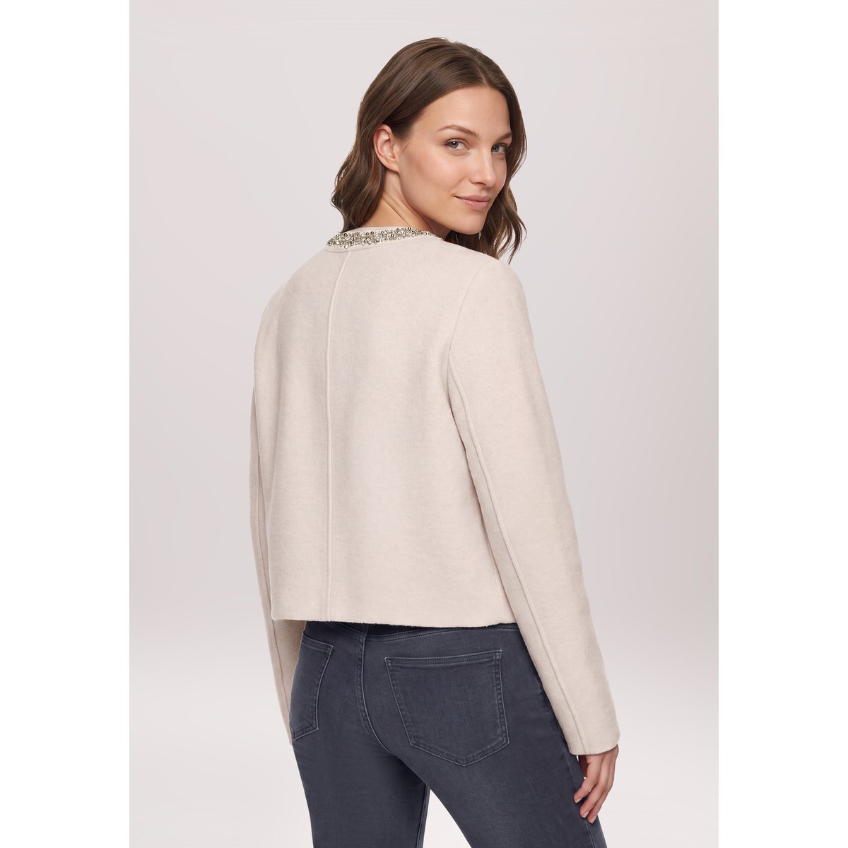 Veste blazer à poches plaquées chateau gray, BETTY BARCLAY