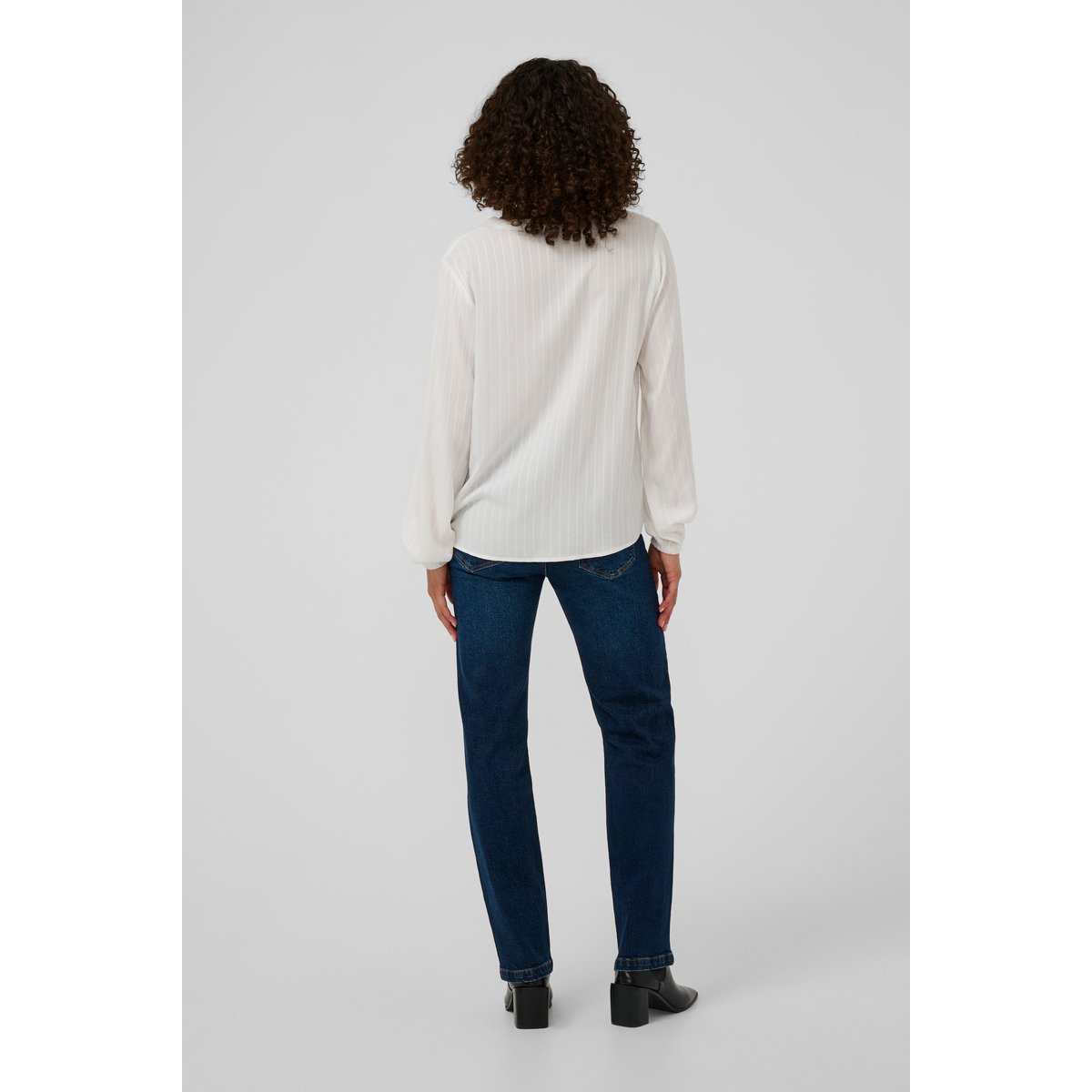 Blouse à manches longues blanc chalk, KAFFE