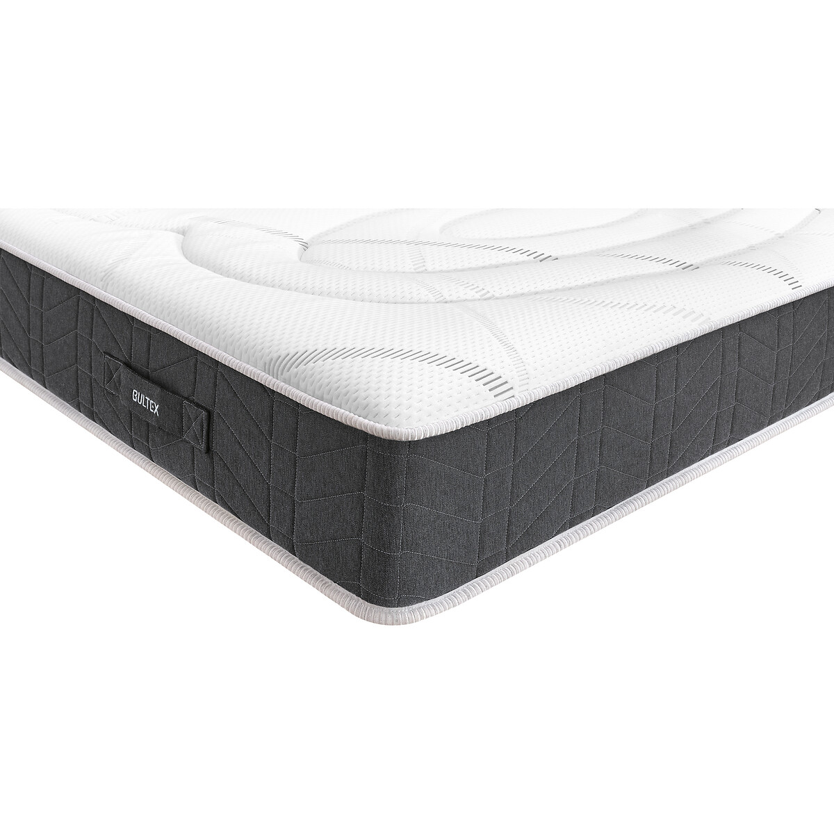 Materasso schiuma BULTEX Nano 25 cm, Ultimum bianco/grigio fumo, BULTEX