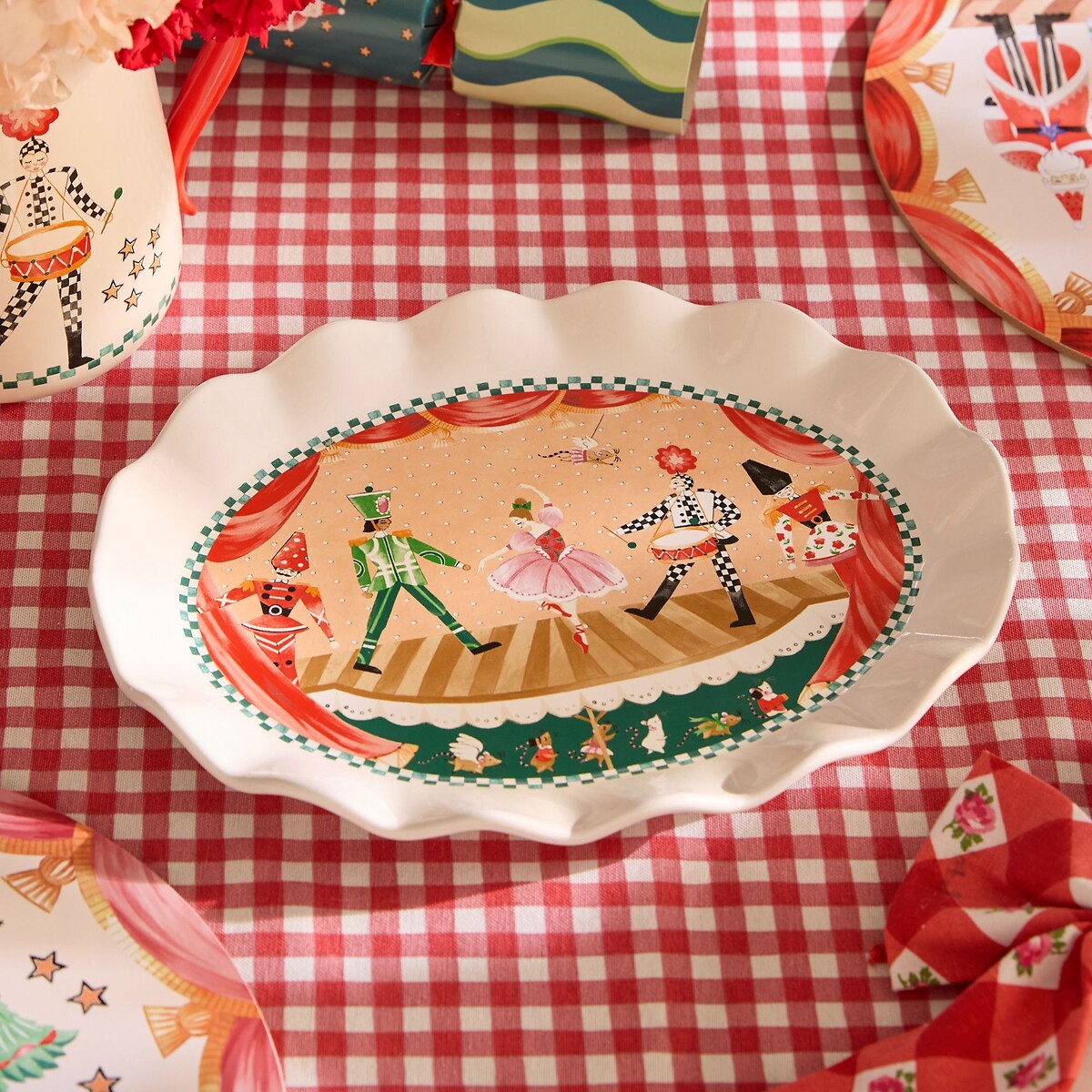 Nutcracker Oval Platter multi-coloured, CATH KIDSTON