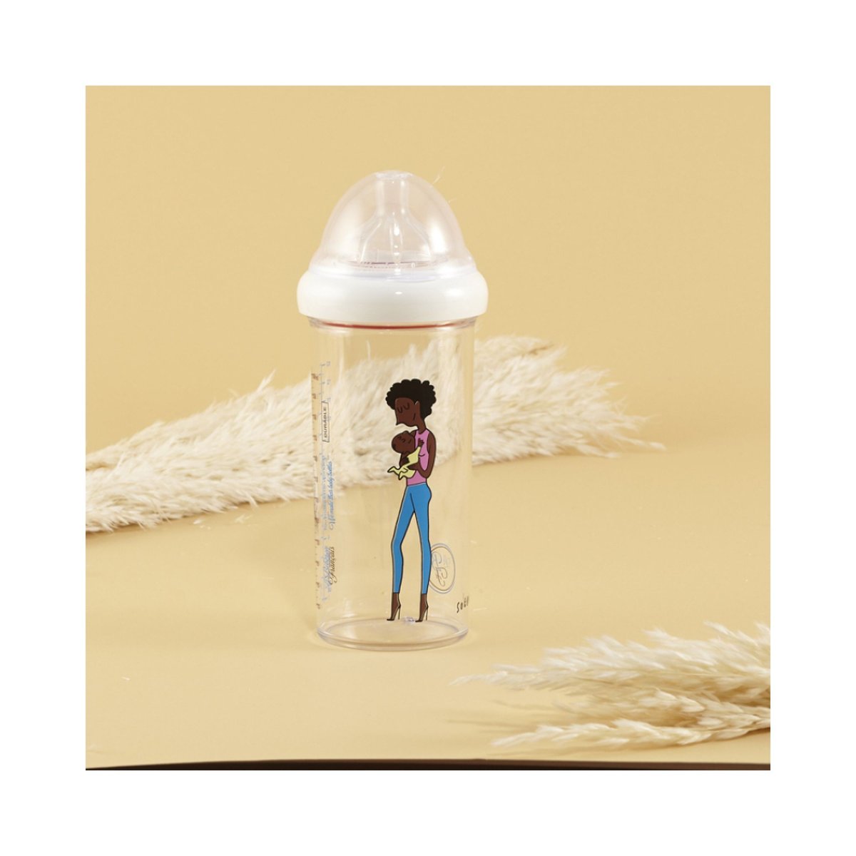 Biberon 360 ml maman-bébé afro, LE BIBERON FRANCAIS