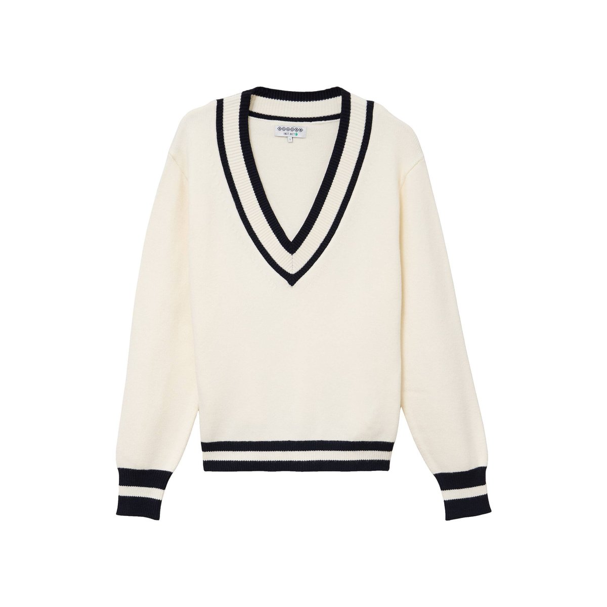 Pull manches longues ecru, BONOBO