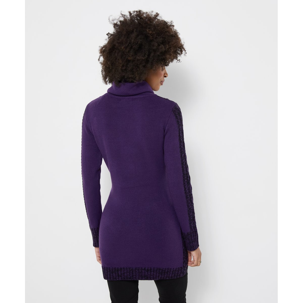 Long Pull Douillet à Col Bénitier violet, JOE BROWNS