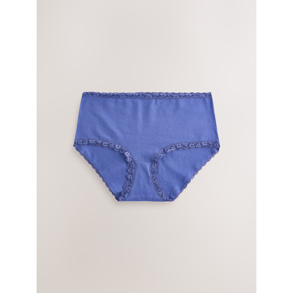 Culotte en dentelle et coton, lot de 4 bleu marine rayé, NEXT